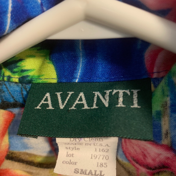 Vintage Avanti Rayon Hawaiian Sleeveless Shirt - Picture 4 of 8